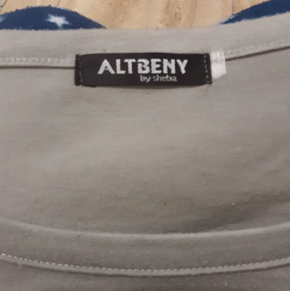 Gray korean printed shirt dress, size medium - Picture 3 of 4